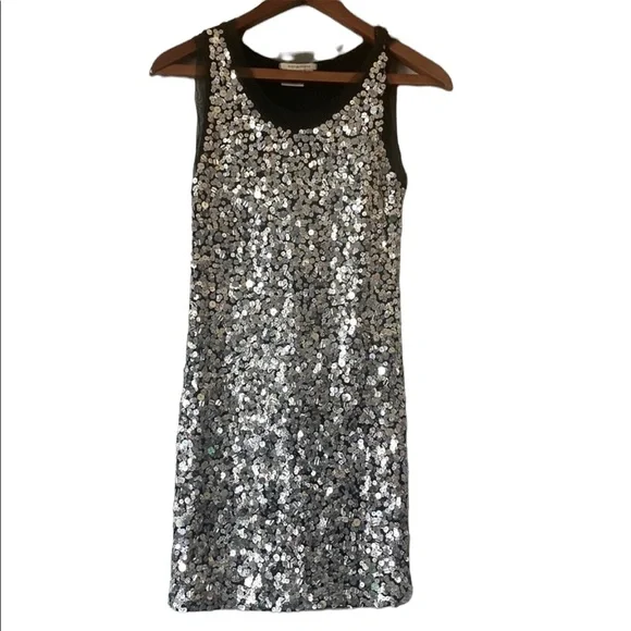 Boston Proper Sequined Sleeveless Dress - Picture 2 of 10